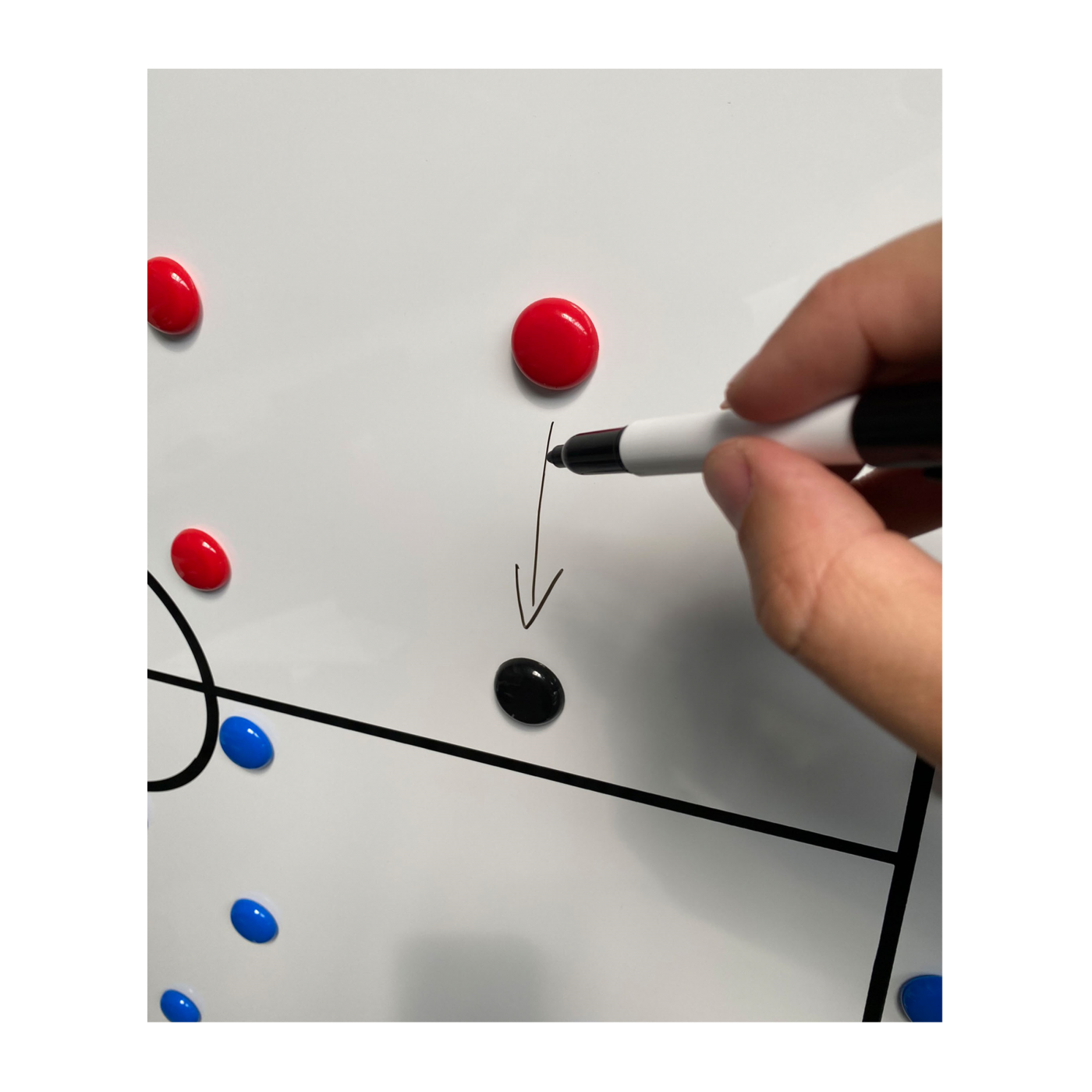 BFP Taktikboard 60x90cm | Fußball Taktiktafel inkl. Tasche und Magnete