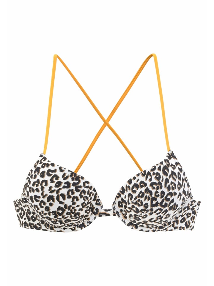 Buffalo Push-Up-Bikini-Top in braun-bedruckt günstig kaufen