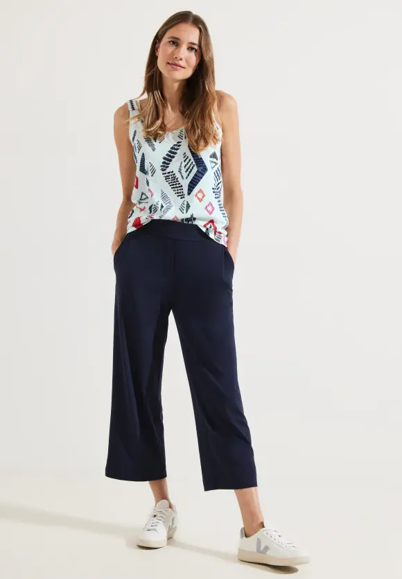 CECIL Top mit Print und Stickerei