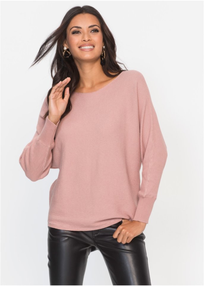 Oversize-Ripp-Pullover