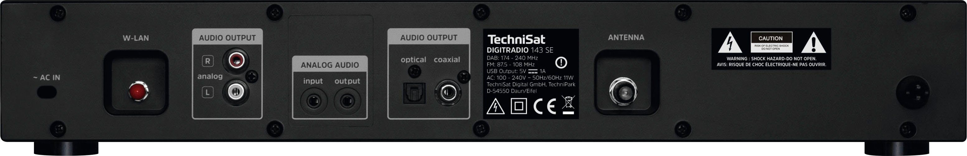 TechniSat DIGITRADIO 143 (V3) Internet-Radio (Digitalradio (DAB), FM-Tuner mit RDS, Internetradio)