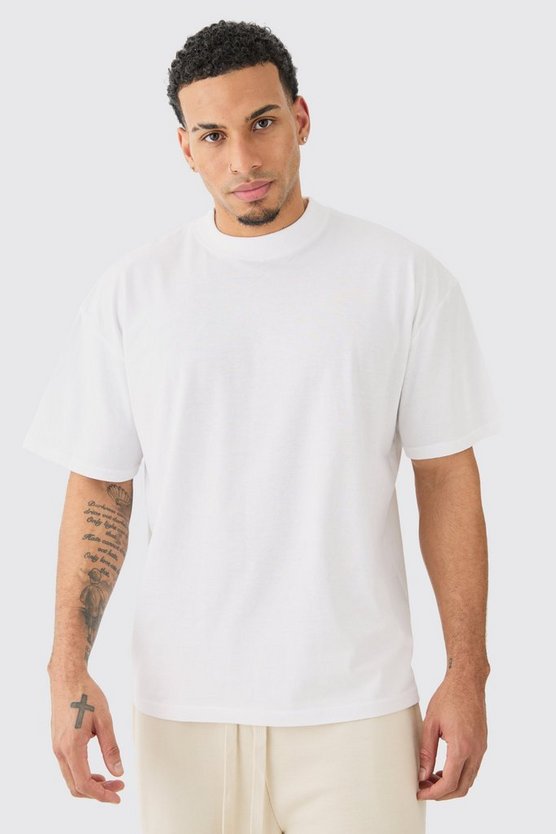 Oversize T-Shirt mit Homme Racing Print