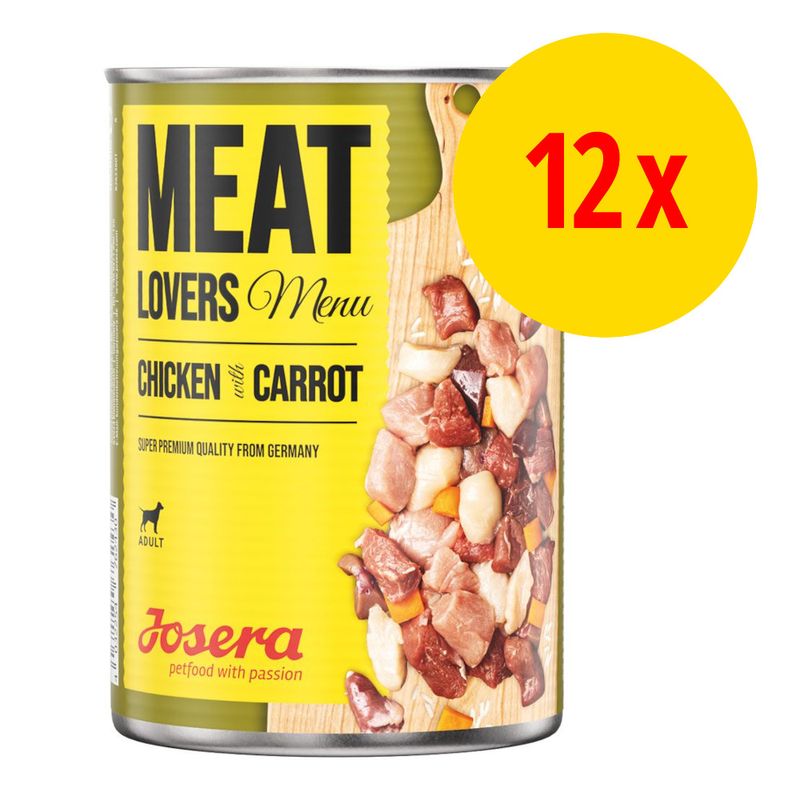 Sparpaket Josera Meatlovers Menü 12 x 400 g