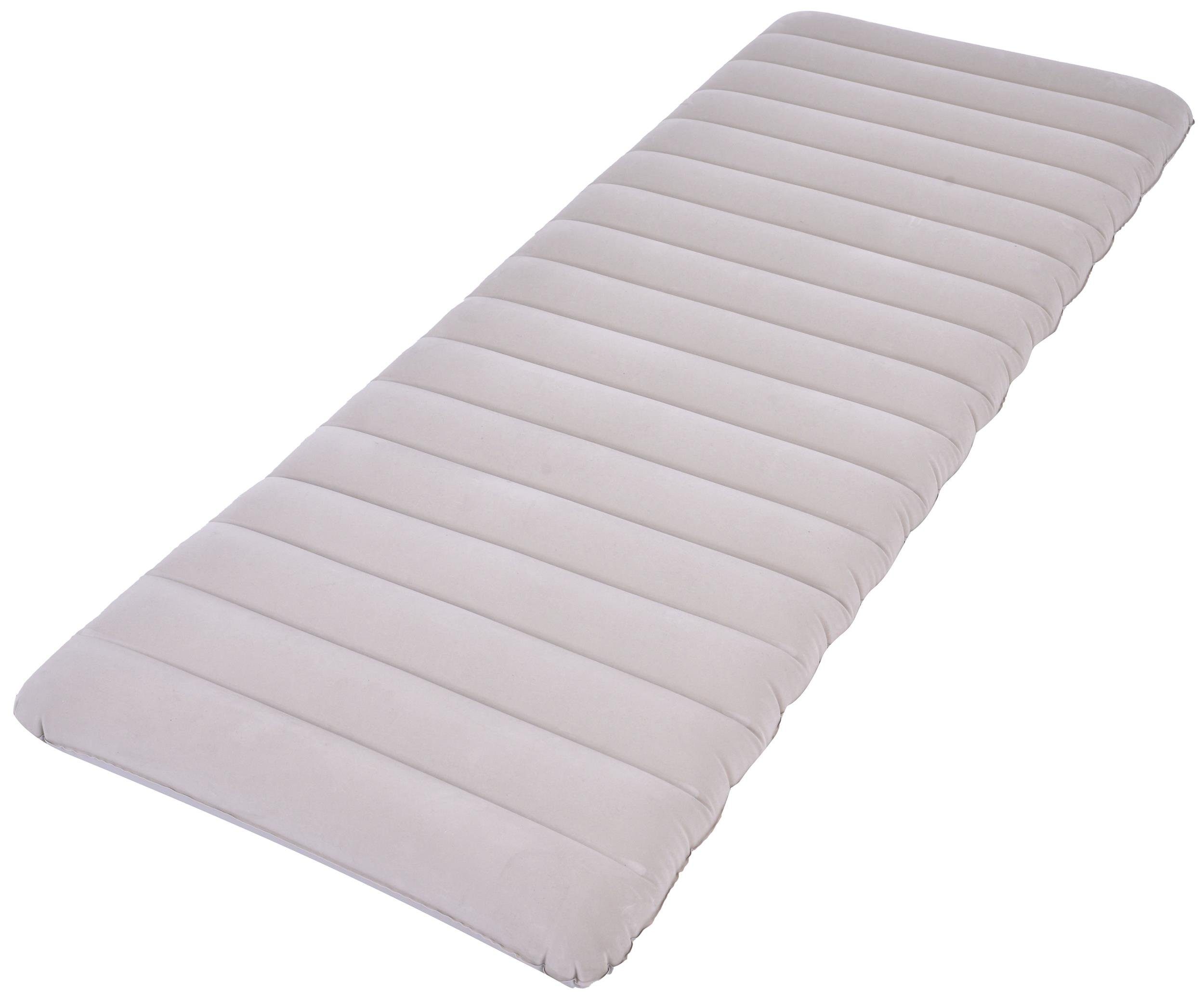 Avenli Luftbett Campingbett aufblasbar 183x71x12 cm, (Luftmatratze für 1 Person), Gästebett mit beflockter Oberfläche