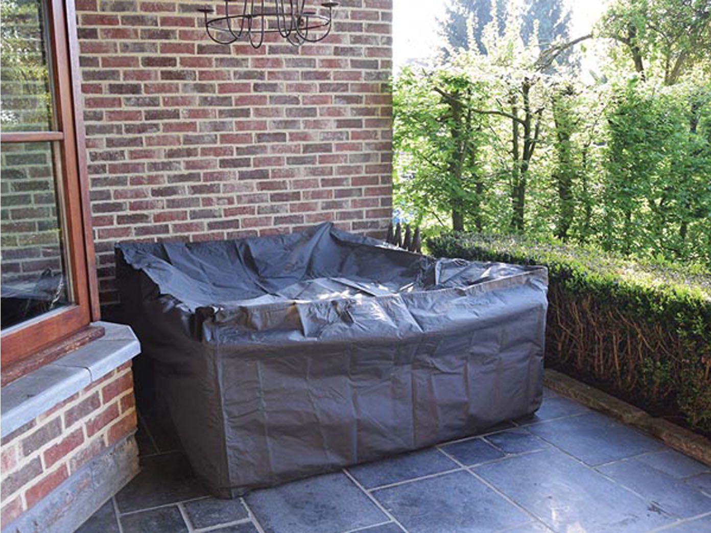 PEREL Gartenmöbel-Schutzhülle (1-St), Abdeckung Lounge-Möbel Wasserfeste Abdeckhaube Rechteckig 240x180x75cm