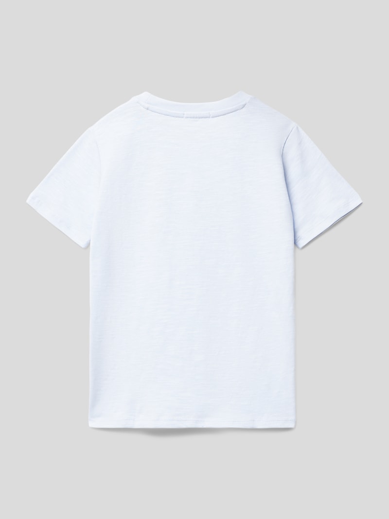 T-Shirt mit Motiv-Print in bleu