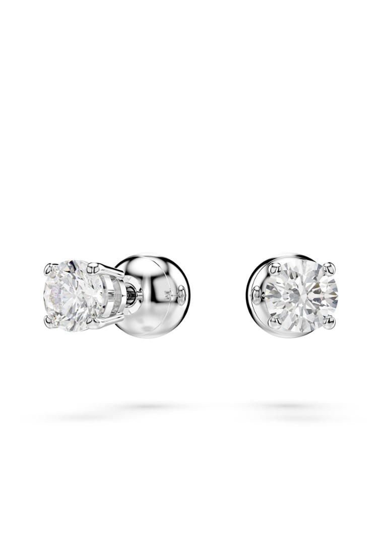 Swarovski Hyperbola set of necklace and stud earrings with crystal