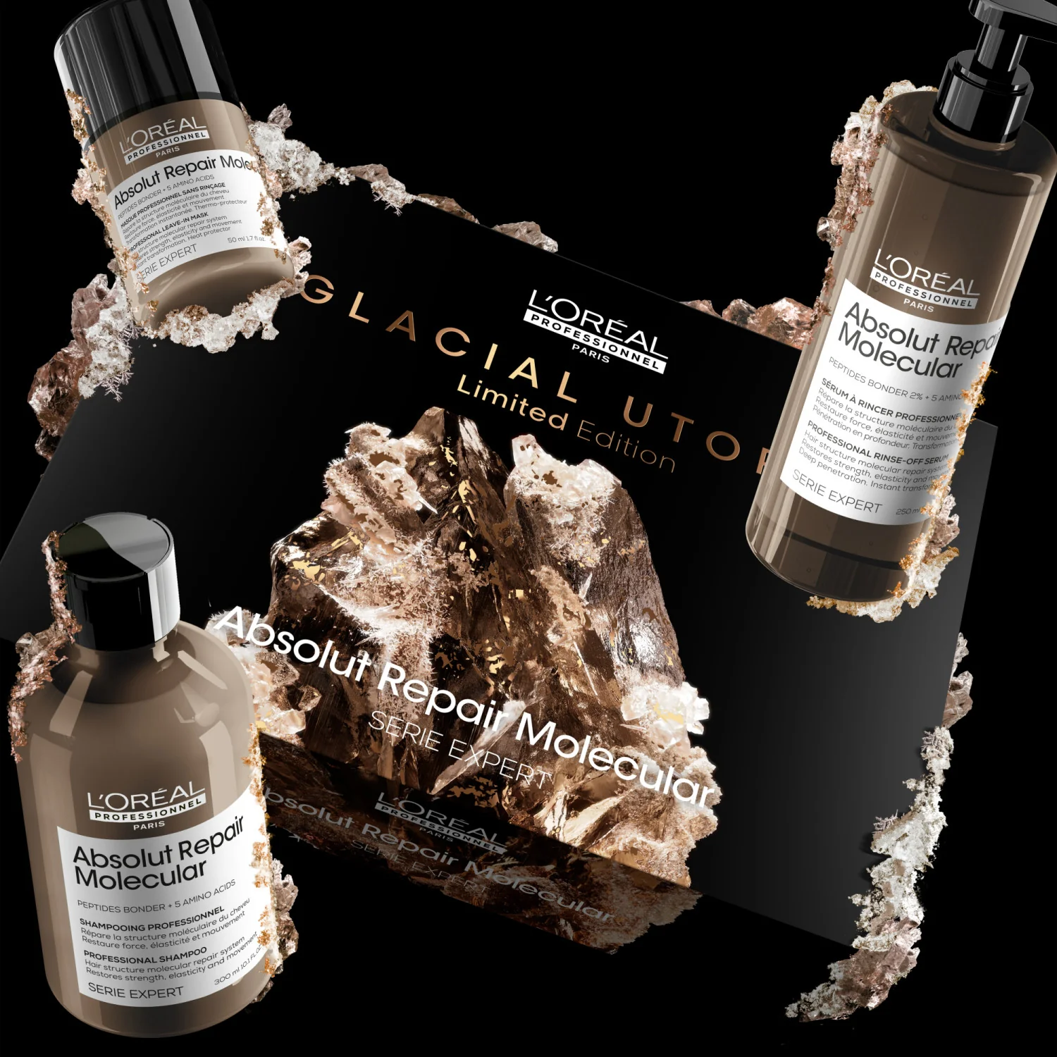 EXPERT SERIES Nyt julegavesæt Absolut Repair Molecular Trio - Hårgavesæt