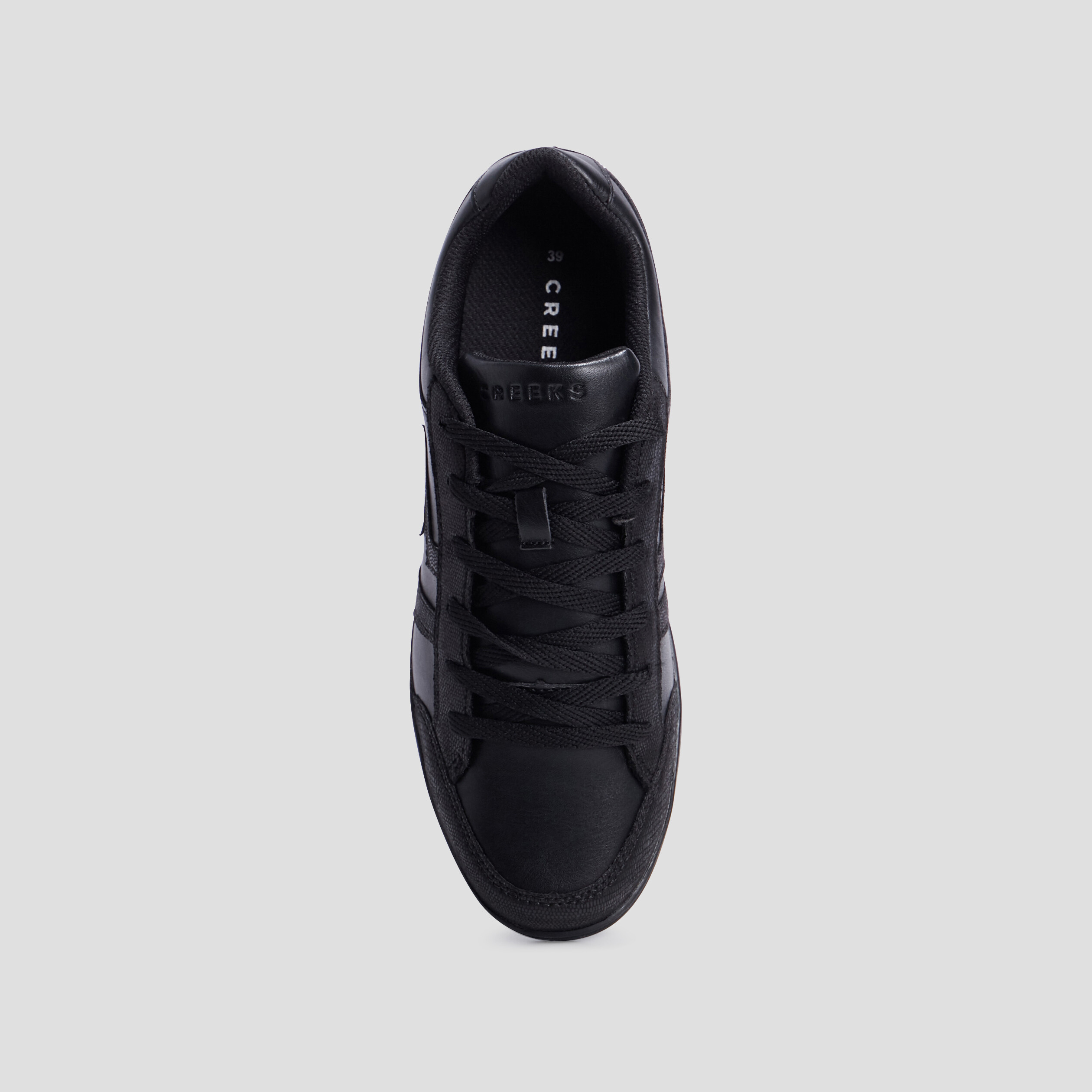 Baskets tennis Creeks noir femme | La Halle