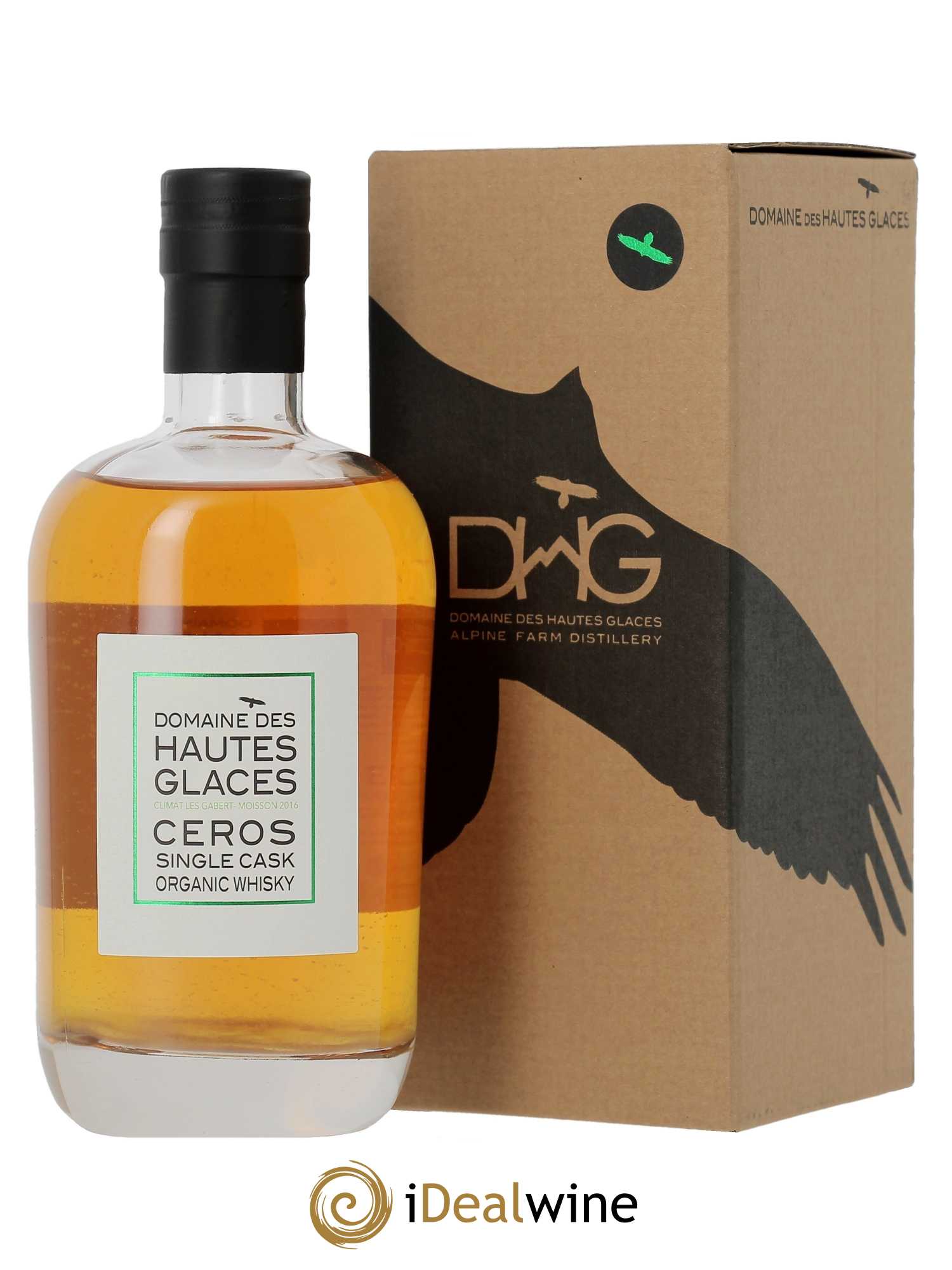 Whisky Hautes Glaces Moissons Ceros Climatic vatting Organic Single Rye (70cl)  - Lot de 1 Bouteille