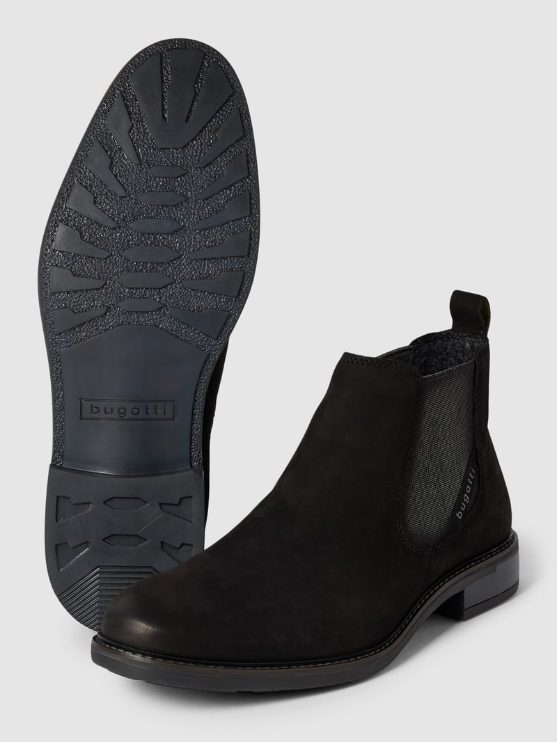Chelsea Boots mit elastischen Einsätzen Modell 'Dano' in schwarz