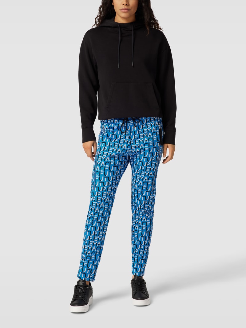 Sweatpants mit Allover-Muster Modell 'FUTURE' in blau