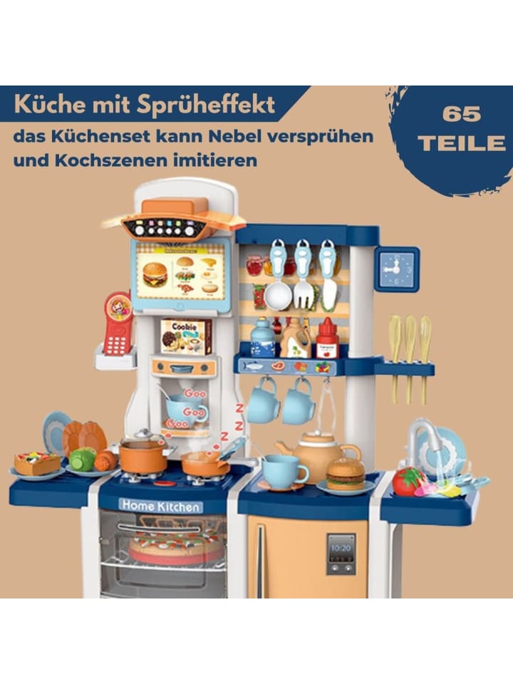 Coemo Kinderküche Susi Spielküche mit extra viel Zubehör - ab 3 Jahren in Blau günstig kaufen onesize