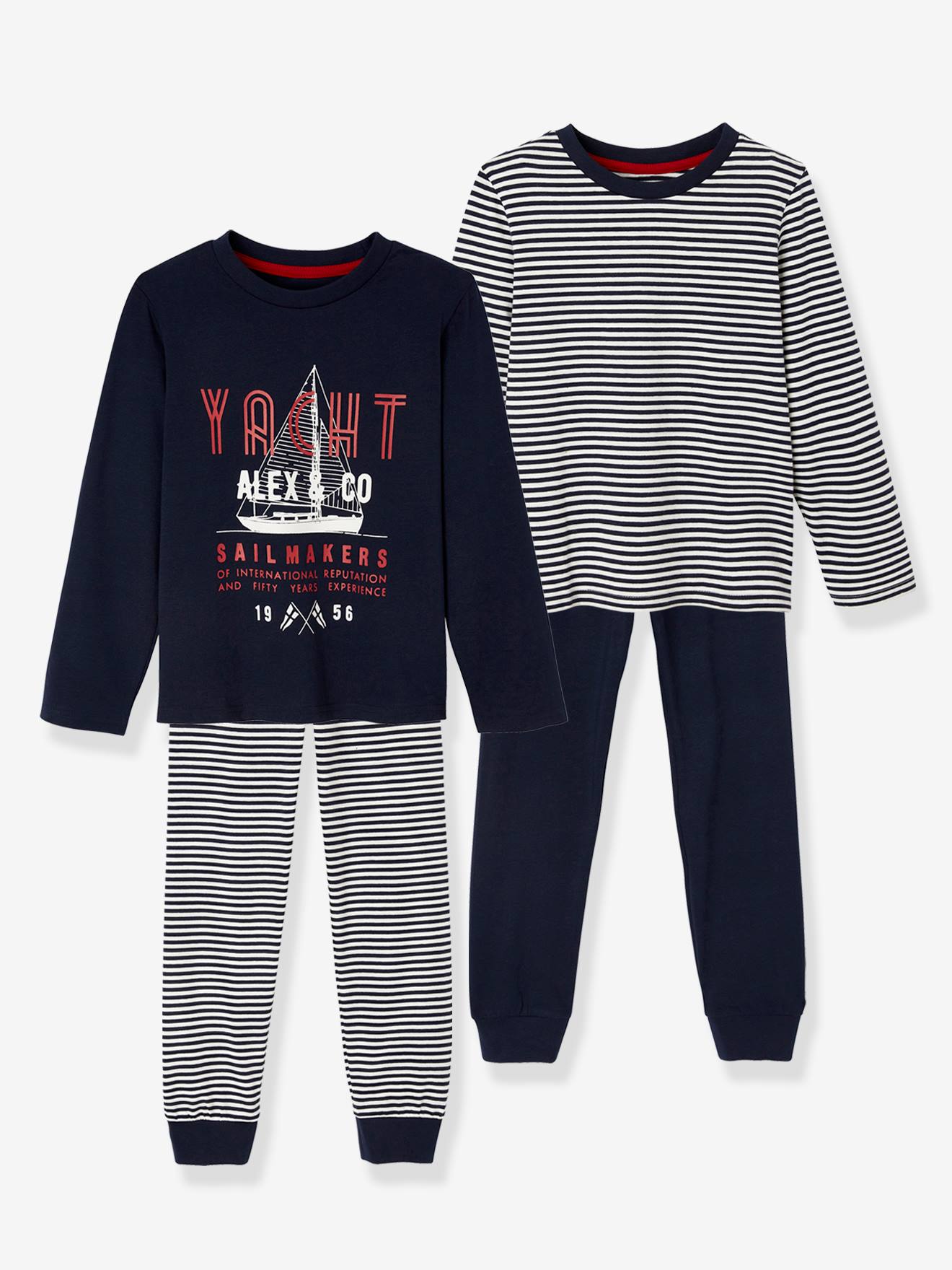 Lot de 2 pyjamas bateau BASICS lot encre