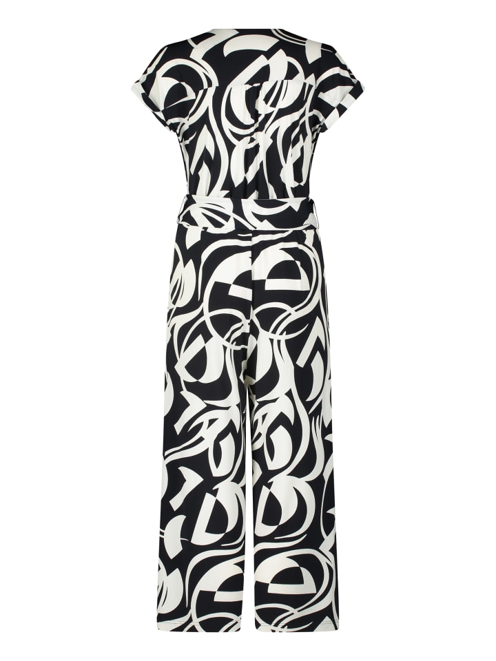Betty Barclay Jumpsuit mit Eingrifftaschen in Dunkelblau/Weiß günstig kaufen