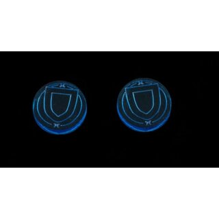 Malifaux Defensive Stance Marker Blue (2)