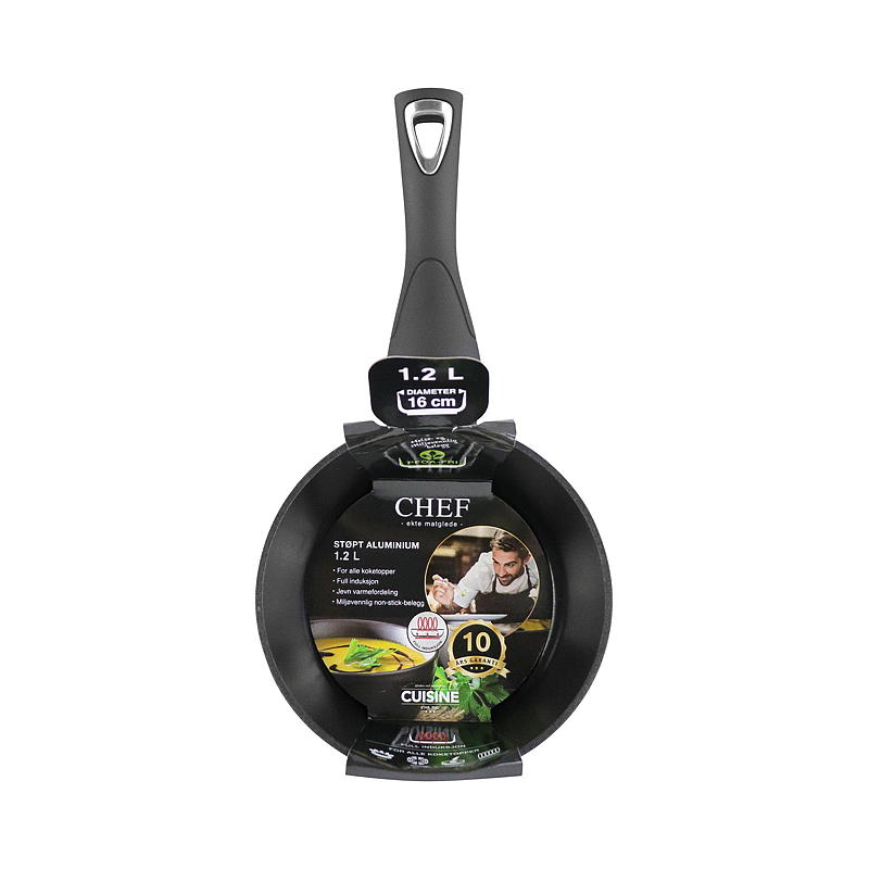 Cuisine Chef Kasserolle ø 16 cm u/lokk alu Chef