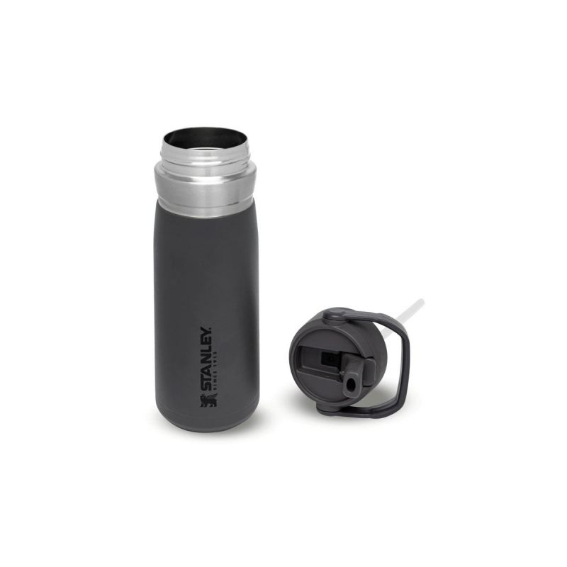 Thermoflasche Stanley, Go Iceflow Flip Straw Water Bottle 22oz \/ 650ml  Charcoal