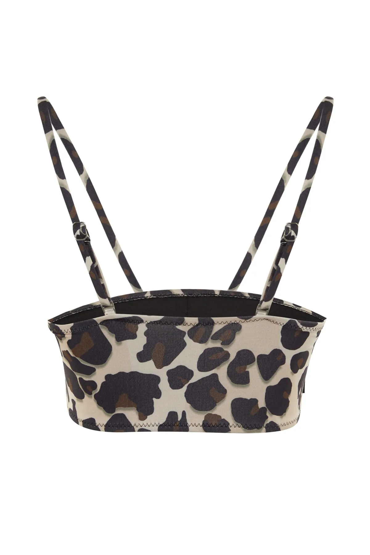 Trendyol Collection  Bandeau-Bikinioberteil mit Leopardenmuster TBESS21BU0044