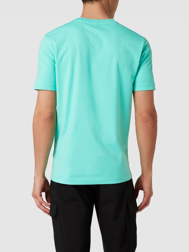 T-Shirt mit Label-Print in mint