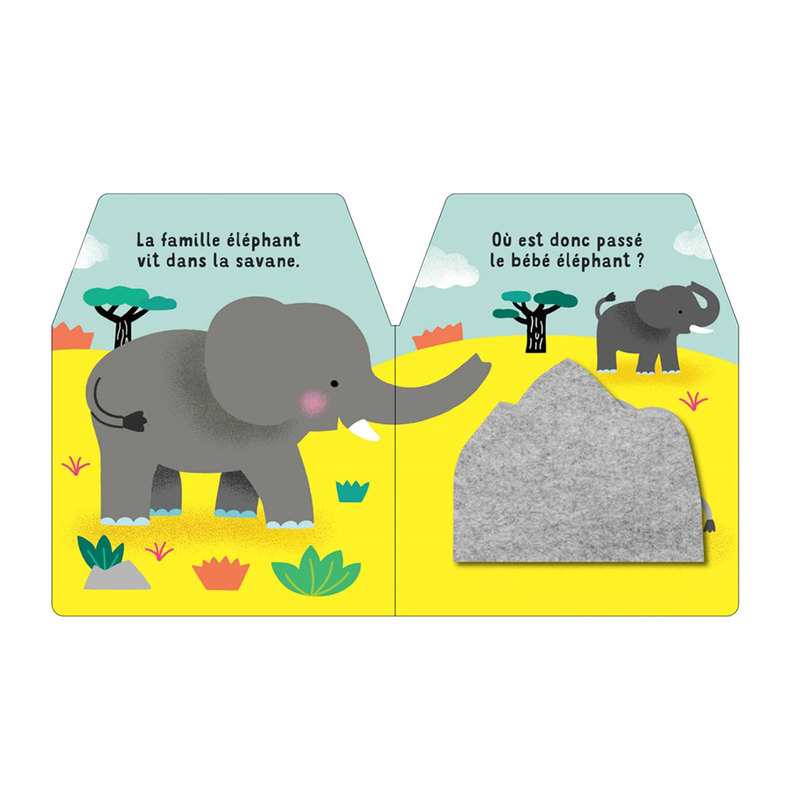 Livre Cache-cache petit éléphant - Nathan Jeunesse