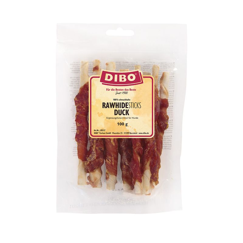 DIBO Rohhaut-Sticks mit Ente