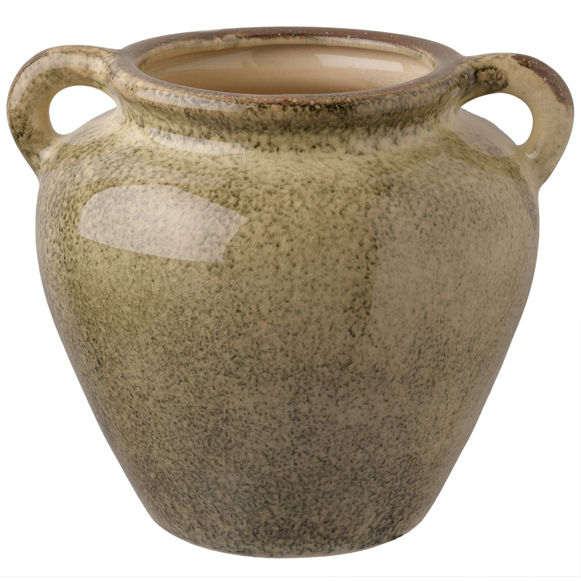Vase in gesprenkelter Optik
