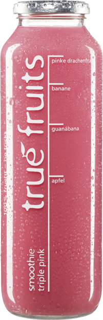 True Fruits triple smoothie pink