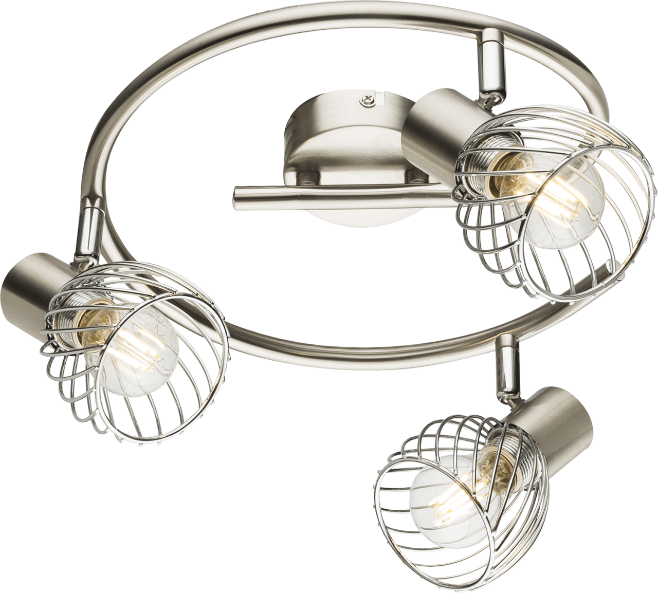 Globo Lighting - TEXAS - Strahler Metall Nickel matt, 3x E14