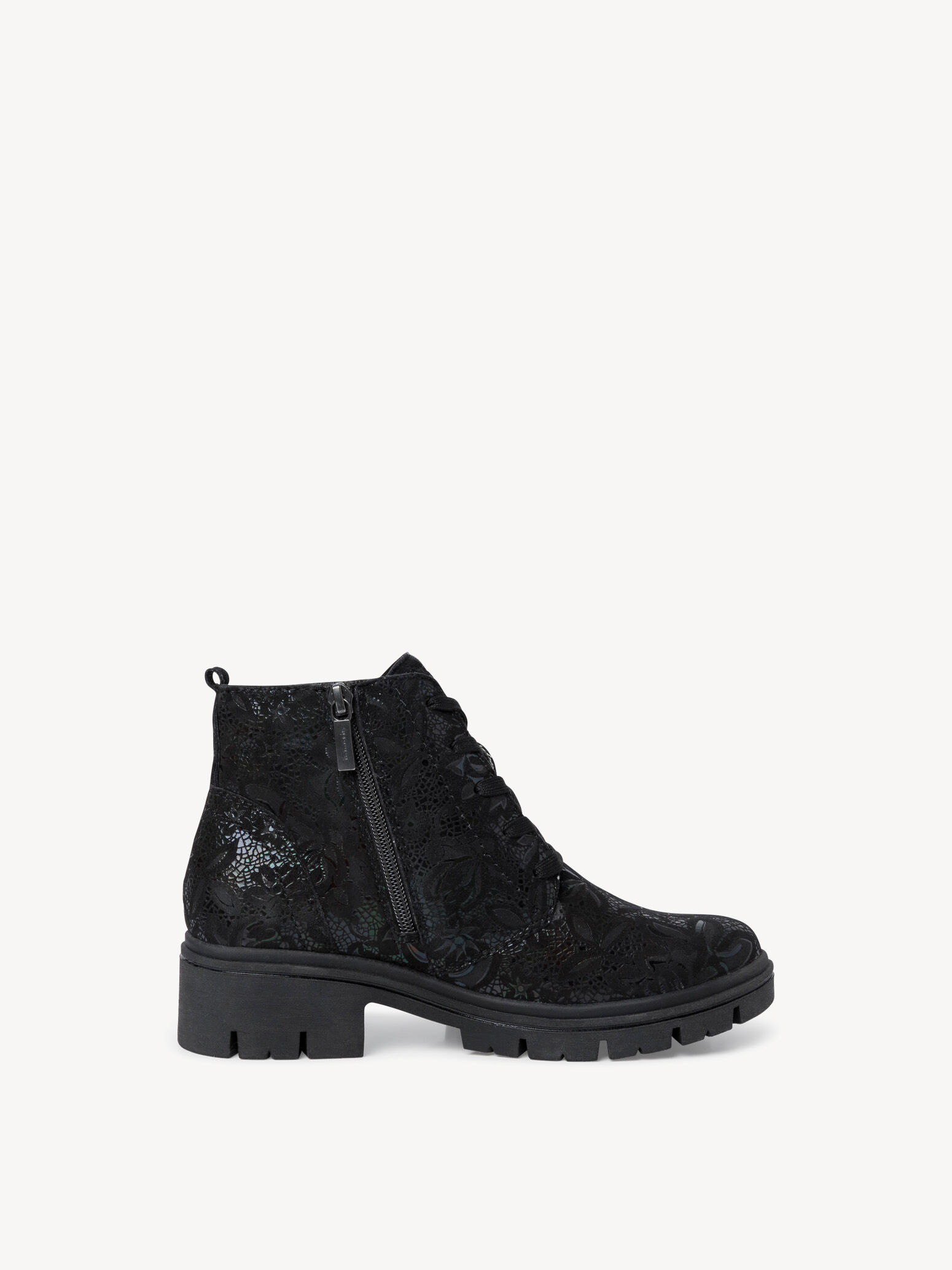 Bottine en cuir - noir