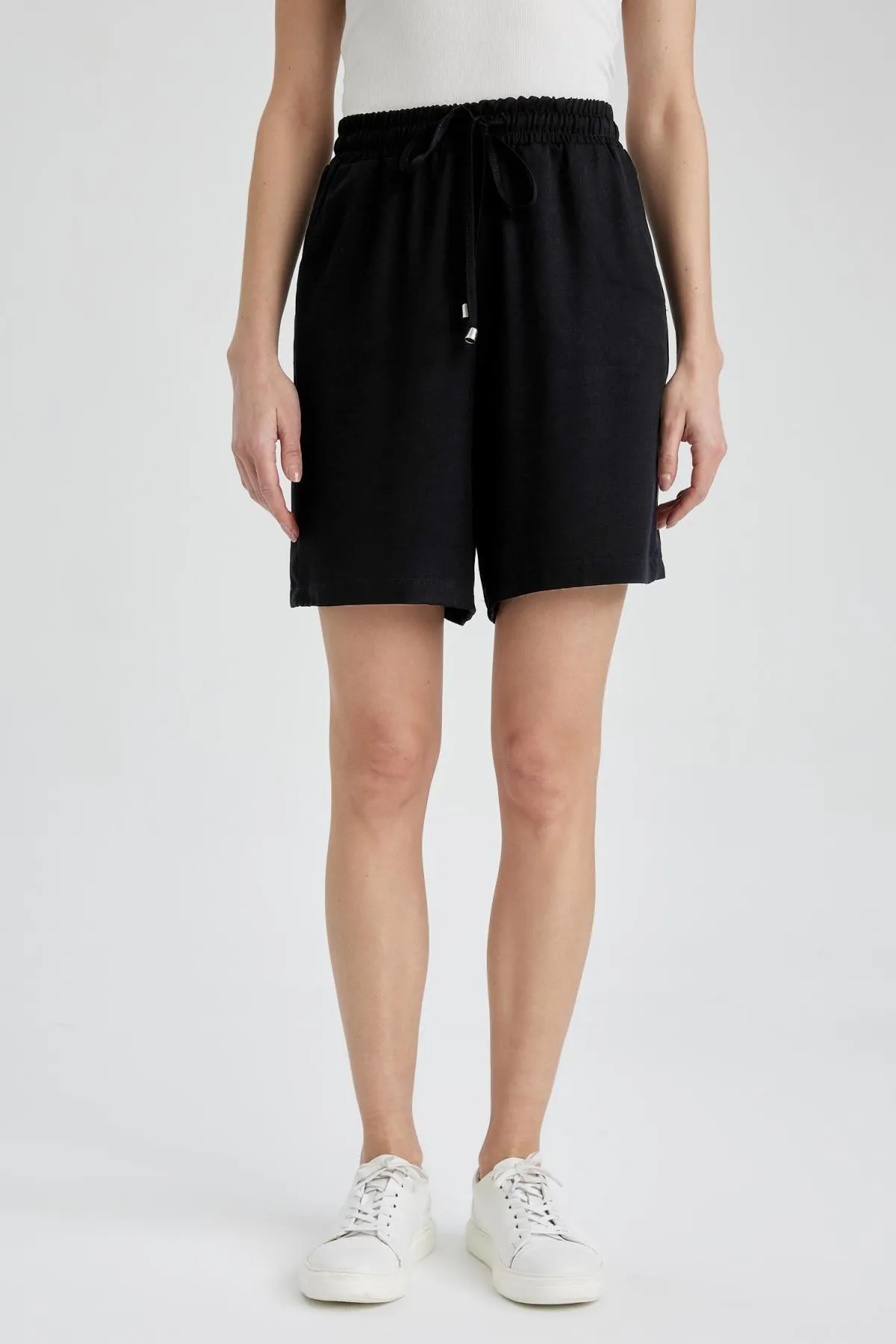 DeFacto  Viskose-Shorts mit hoher Taille und kurzem Bein I6760az23hs