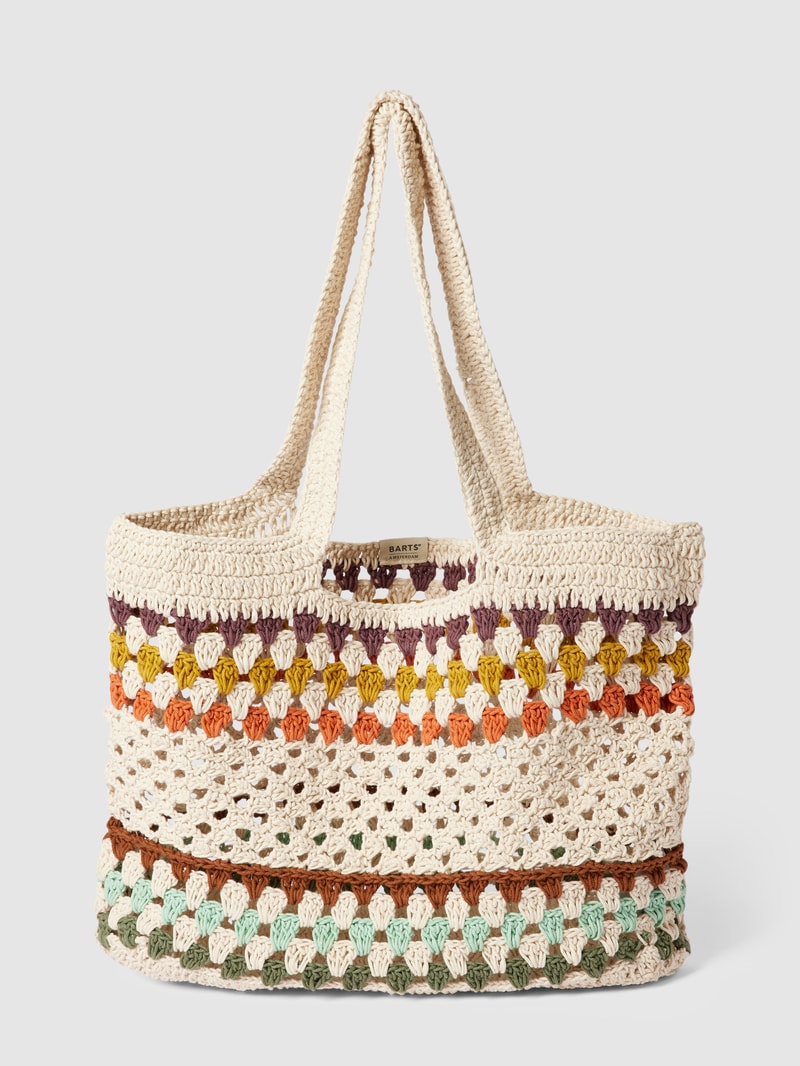 Shopper mit Lochmuster Modell 'Oceanz' in weiß