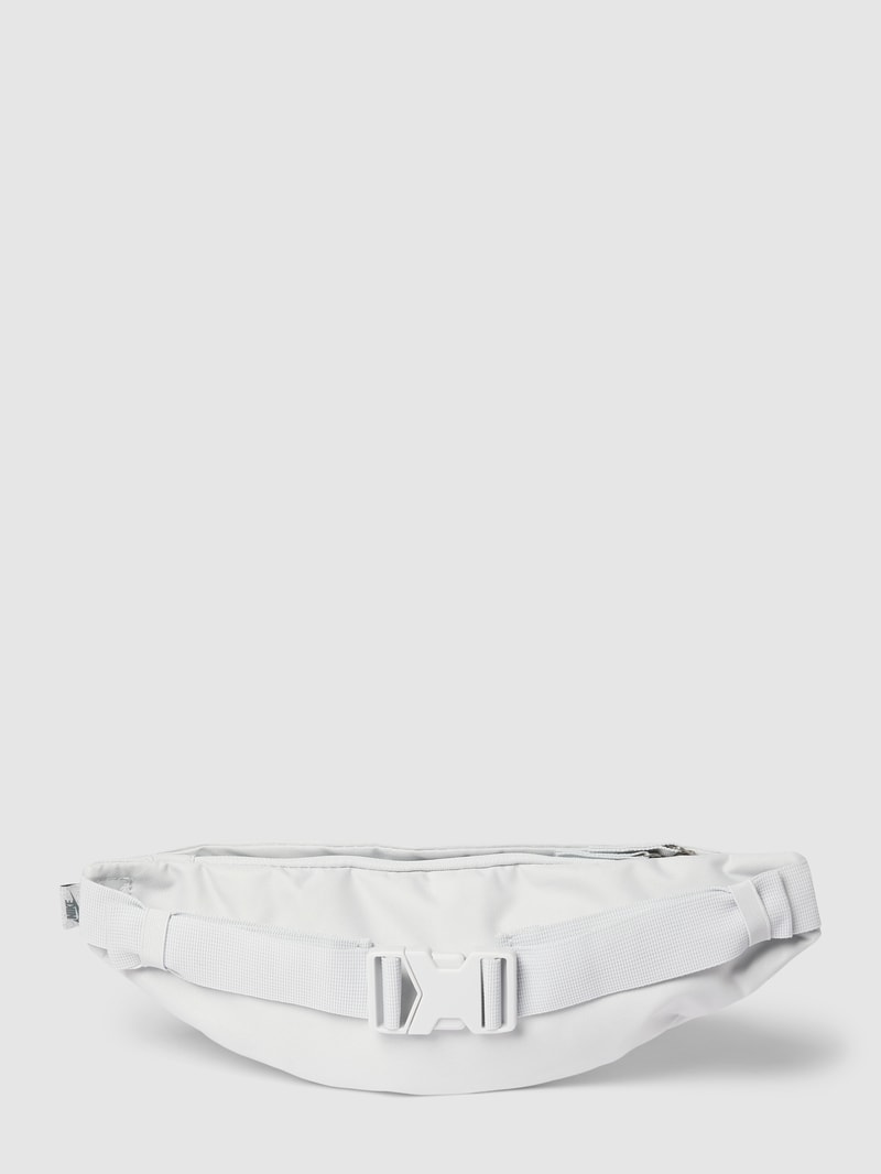 Bauchtasche mit Label-Schriftzug in dunkelgrau