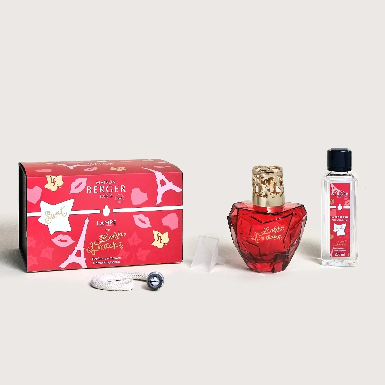 Lampe Cofanetto Premium Lolita Lempicka Sweet Rouge - Lampesæt, Katalytisk Lampe, Katalytisk Lampe Parfume