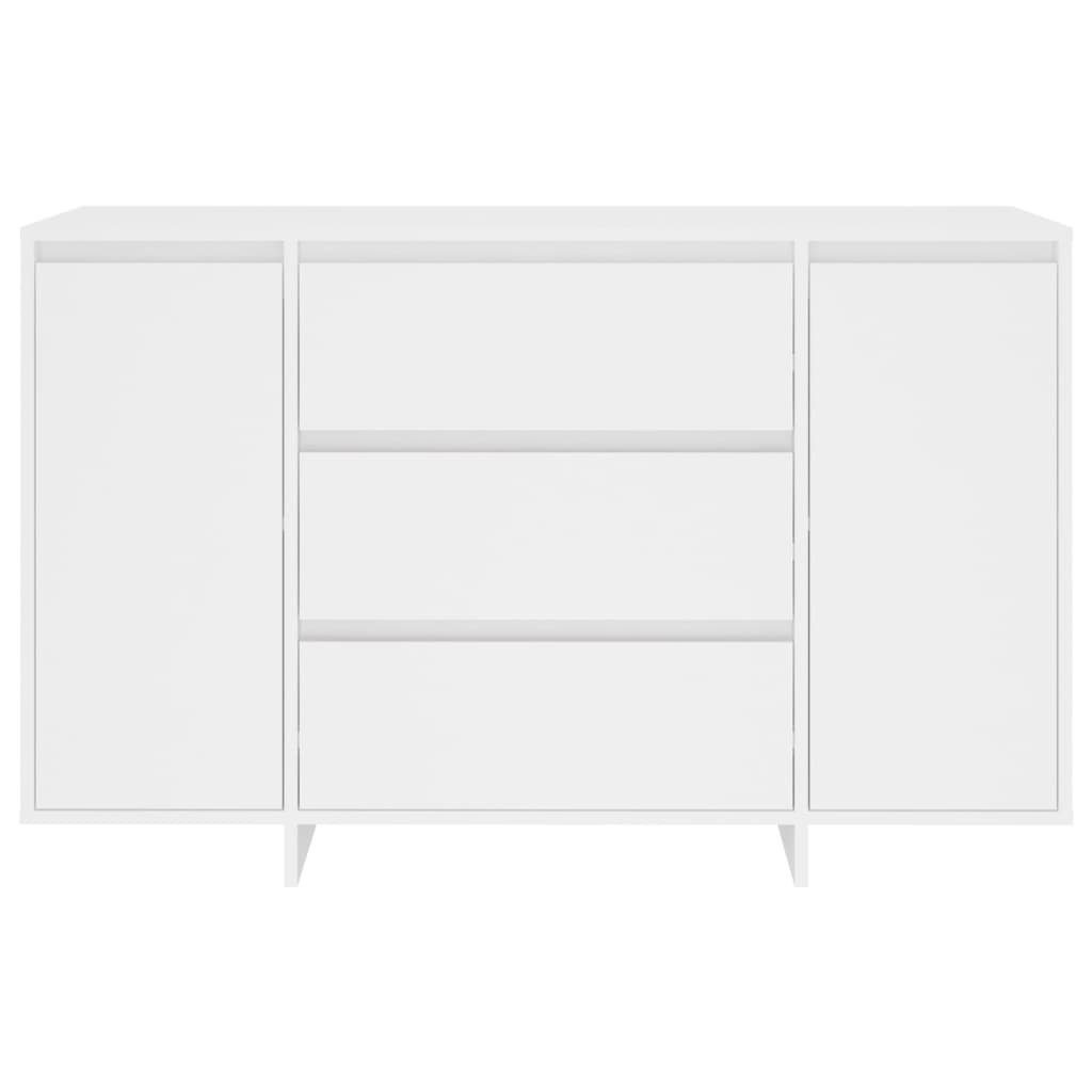 vidaXL Sideboard Sideboard mit 3 Schubladen Weiß 120x41x75 cm Holzwerkstoff (1 St)
