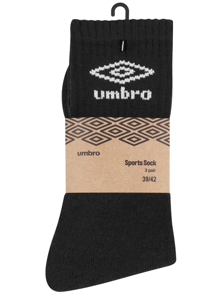 Umbro Sportsocken 12 Paar Umbro Socken in schwarz günstig kaufen