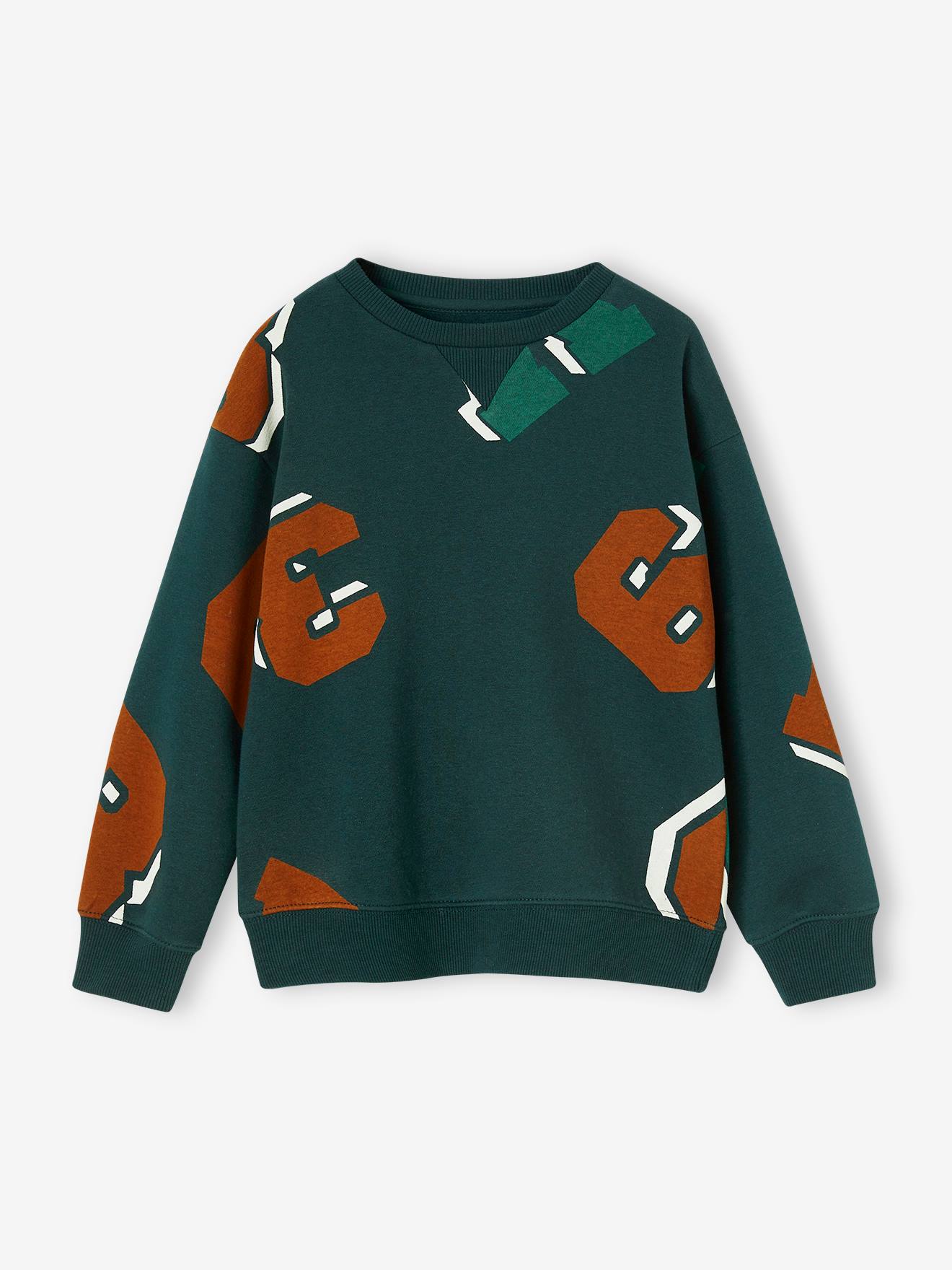Vertbaudet Jungen Sweatshirt - tannengrün