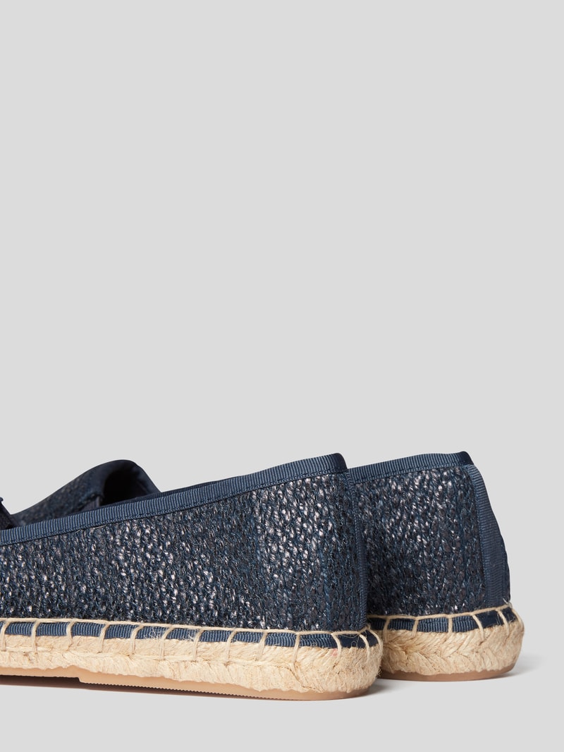 Espadrilles mit Logo-Details in dunkelblau
