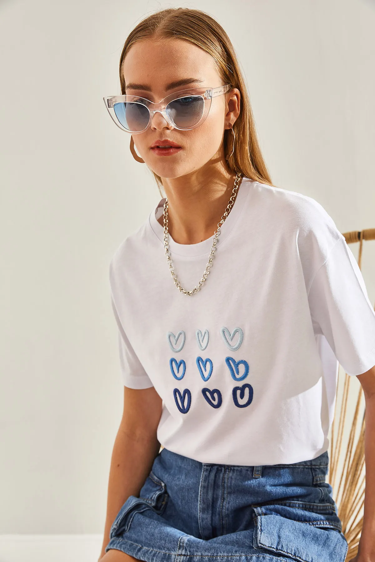 Bianco Lucci  T-Shirt - Weiß - Regular Fit