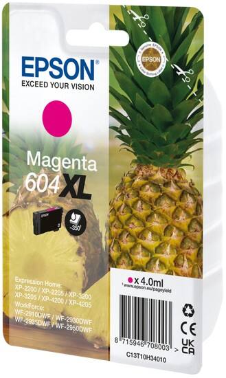 Epson 604XL Original Tintenpatrone C13T10H34010 Magenta