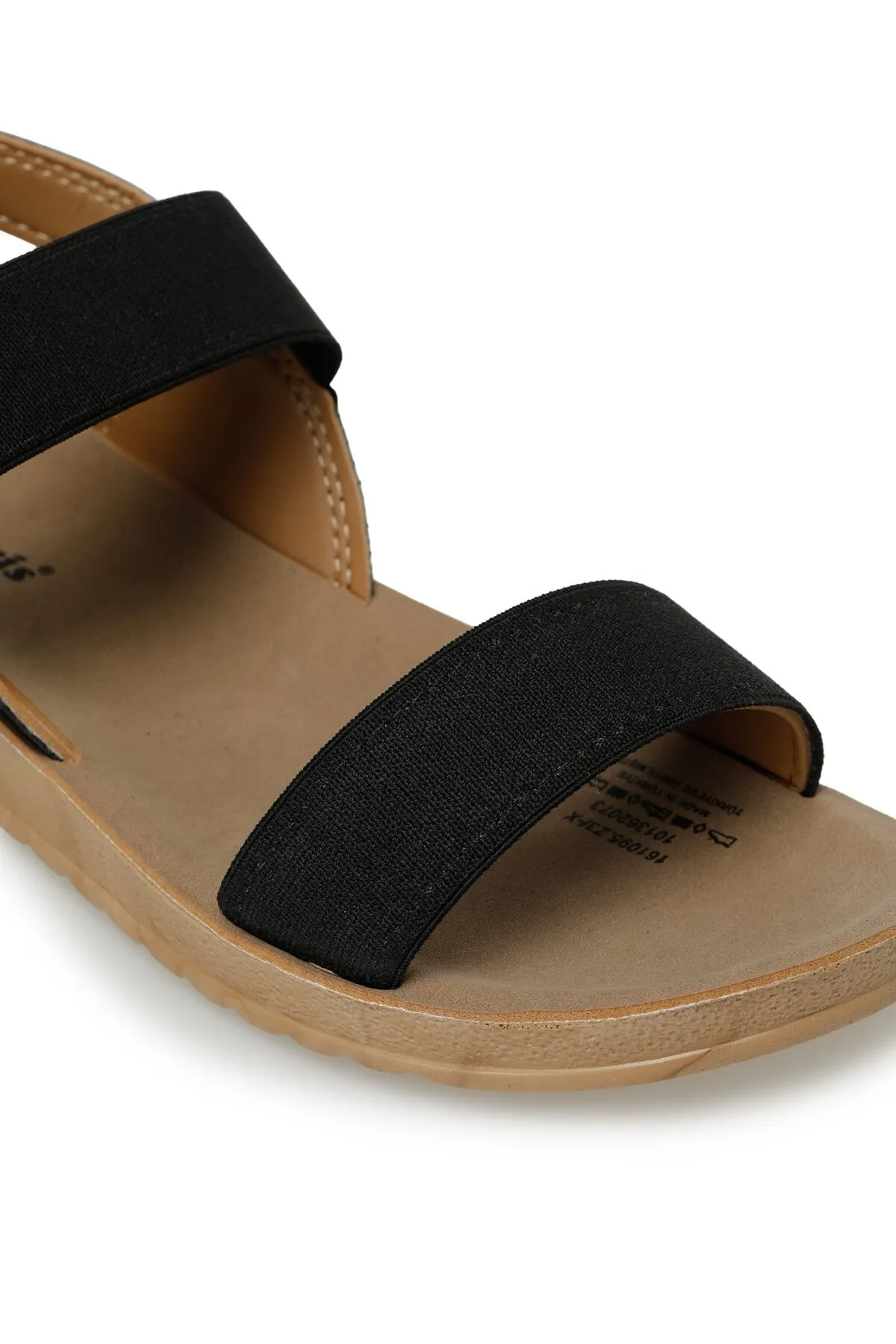 Polaris  161095z3fx Schwarze bequeme Sandalen für Damen