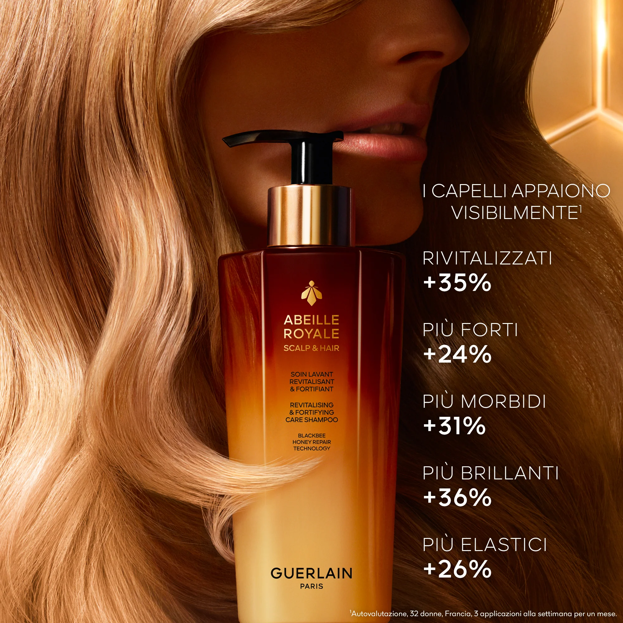 Abeille Royale Scalp & Hair Revitalising & Fortifying Care Shampoo - Posilňujúci šampón, Obnovujúci šampón, Revitalizačný šampón