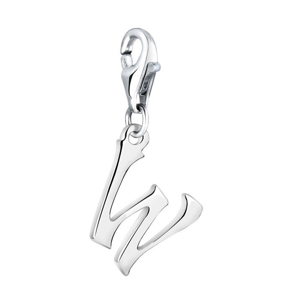 Nenalina Nenalina Amulette Pendentif Charm Lettre en argent sterling 925 pour tous les s p Pendentif