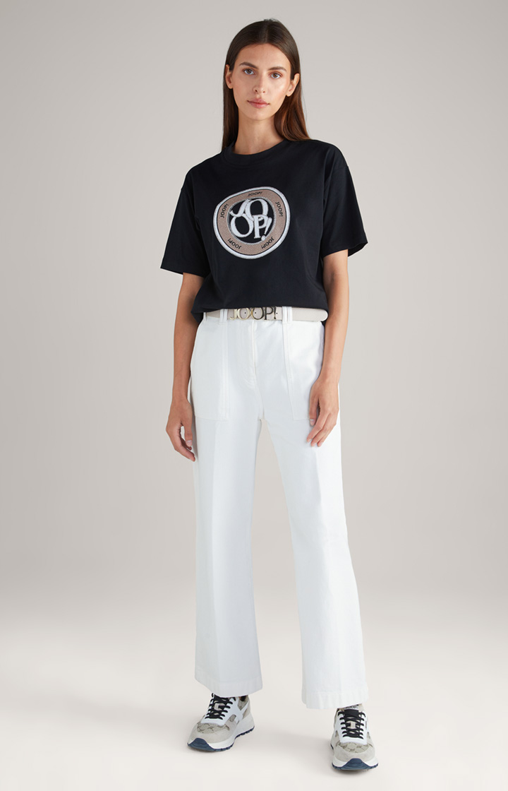Baumwoll-T-Shirt in Schwarz
