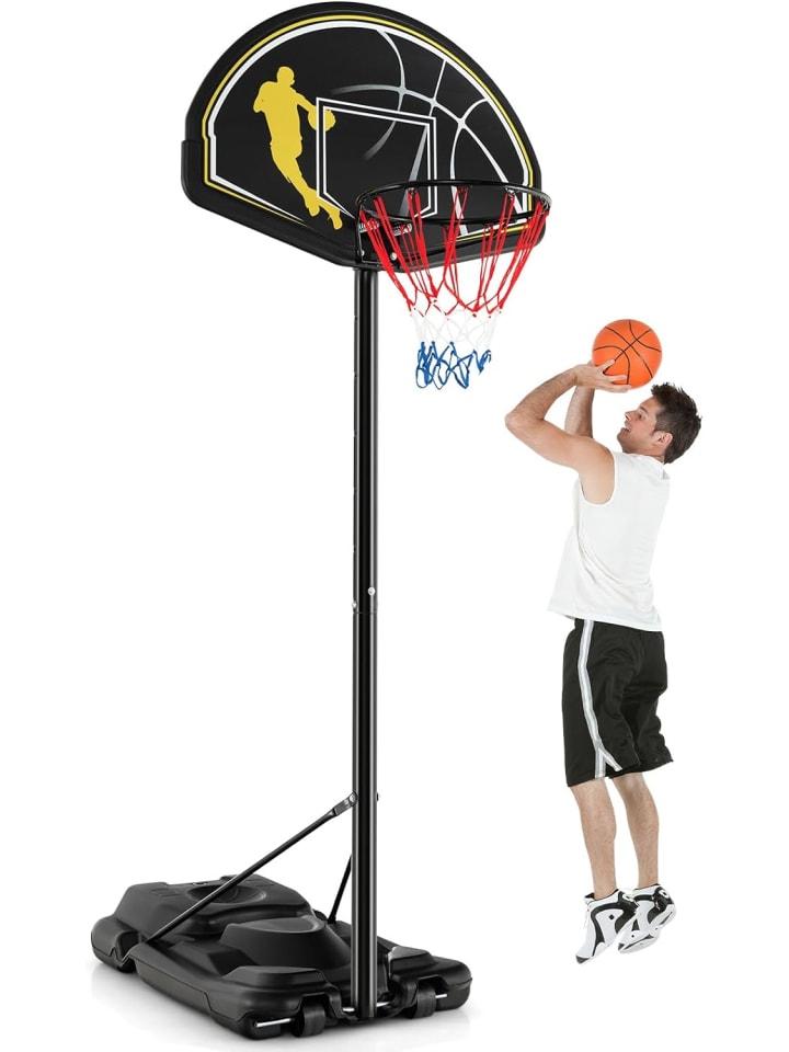 COSTWAY Basketballständer 130-305 cm höhenverstellbar in Schwarz günstig kaufen onesize