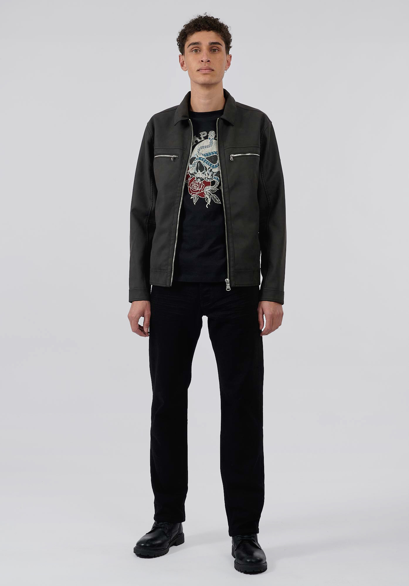 MAORI  Blouson noir homme