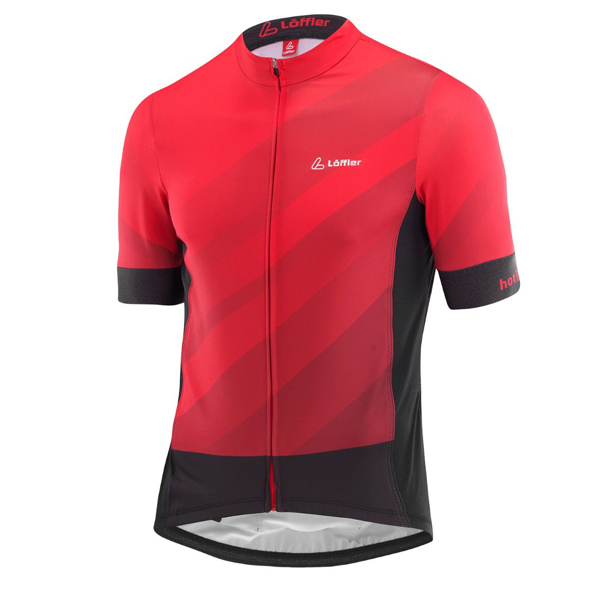 Löffler M Bike rotes Radtrikot mit kurzen Ärmeln