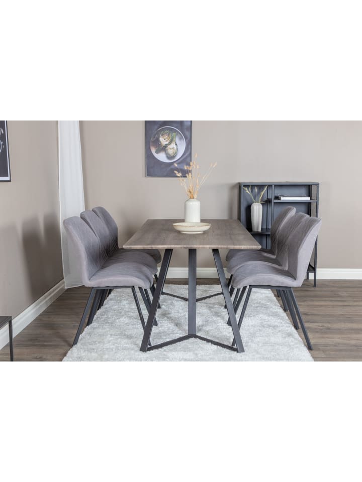 ebuy24 Essgruppe Marina 22 (7-teilig) Grau 90 x 180 cm günstig kaufen onesize