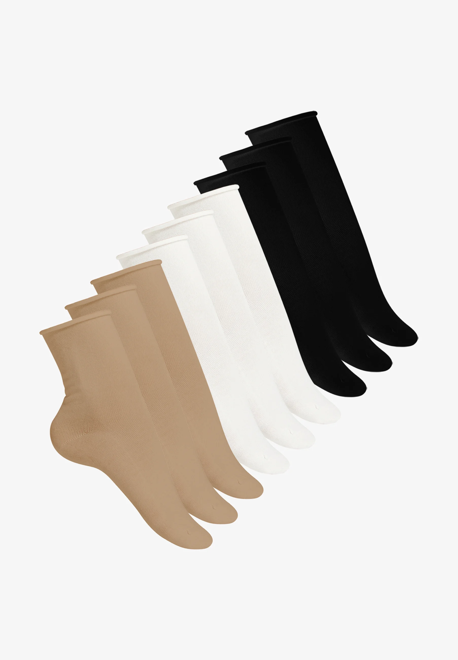 Golden Lady 9 PACK - Calcetines - cuerda blanca y negra
