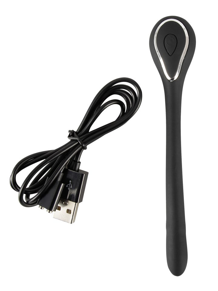Penisplug Penisplug Vibrating Bendable Dilator in schwarz günstig kaufen 13,5 cm